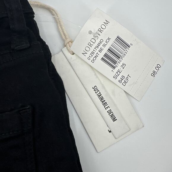 Blank NYC The Madison Crop high rise jeans in Black Size 25 NWT - Picture 5 of 12